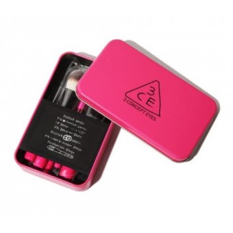 3CE  Make Up Cosmetic Mini Brush Kit Pink